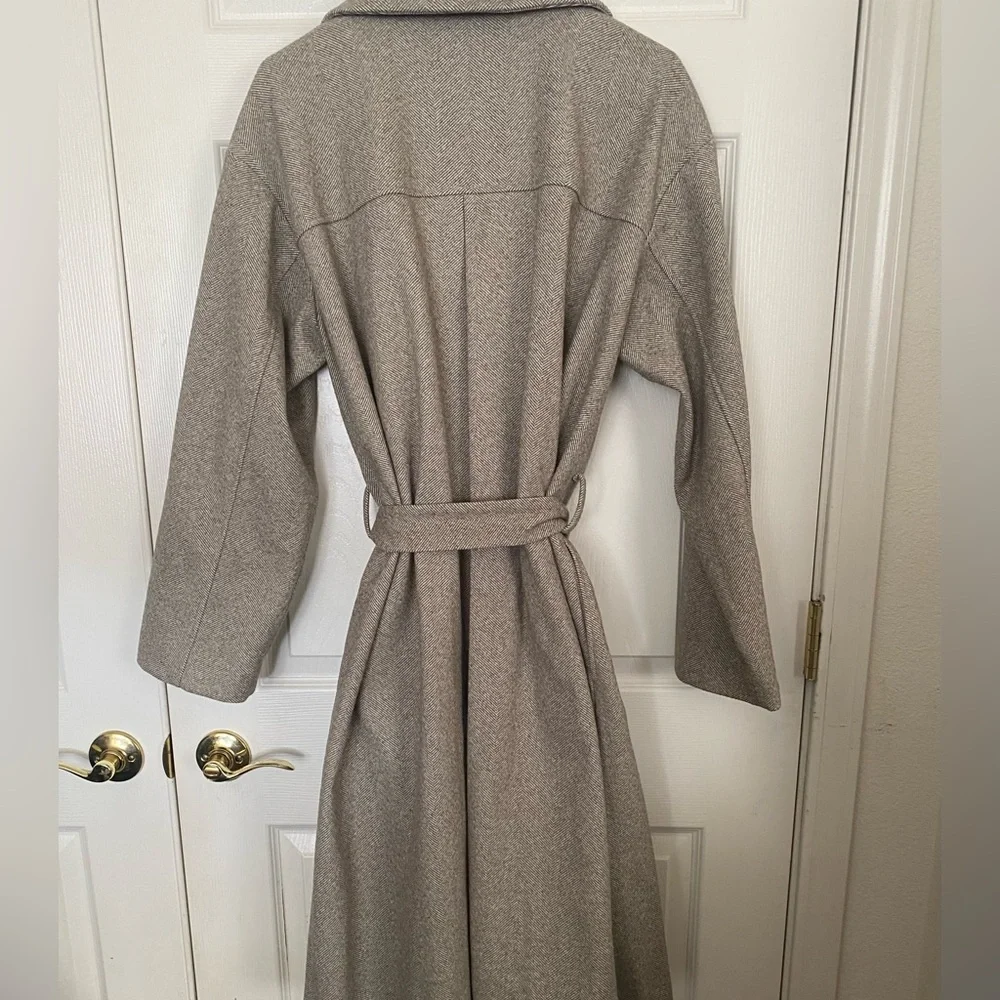 ELIZABETH AND JAMES HERRINGBONE COAT   NEW - Picture 6 of 10